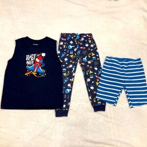Boys Blue 3pc Mix-N-Match PJ set 3T-4T